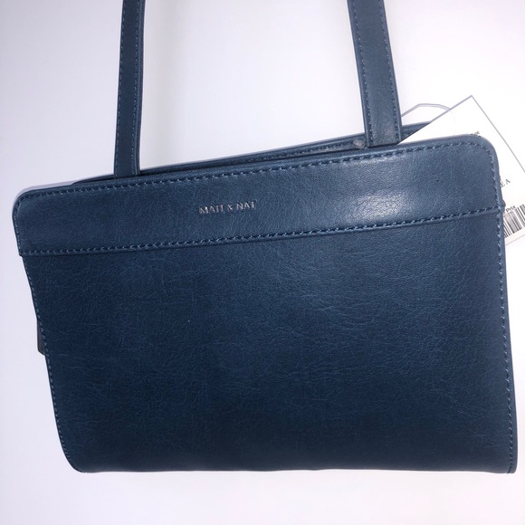 Matt&Nat Blue Leather Bag - Picture 1 of 4